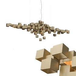 Люстра кубы IT Horizont cubes chandelier